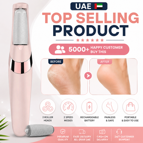 Electric Pedicure Foot File Callus Remover – Rechargeable Foot Care Device