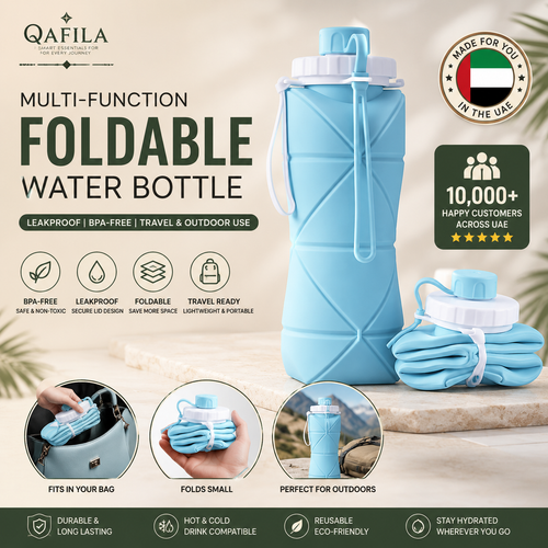 Multi-Function Foldable Water Bottle | Leakproof | BPA-Free | Travel & Outdoor Use
